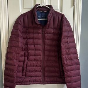Tommy Hilfiger Deep Burgundy Quilted Jacket
